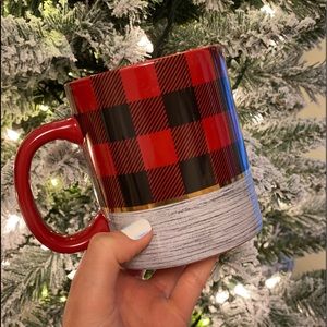 Christmas Plaid Flannel Coffee Mug Cup